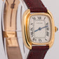 VINTAGE Ladies Cartier Gondole WHITE ROMAN 18K Yellow Gold 24mm Manual 7807 BOX