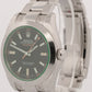 NOS STICKERED 2013 PAPERS Rolex Milgauss BLACK Green 40mm Steel 116400 GV BOX