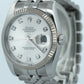 Rolex DateJust 36mm SILVER DIAMOND 18K Stainless Steel SUPER JUBILEE 116234