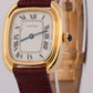 VINTAGE Ladies Cartier Gondole WHITE ROMAN 18K Yellow Gold 24mm Manual 7807 BOX