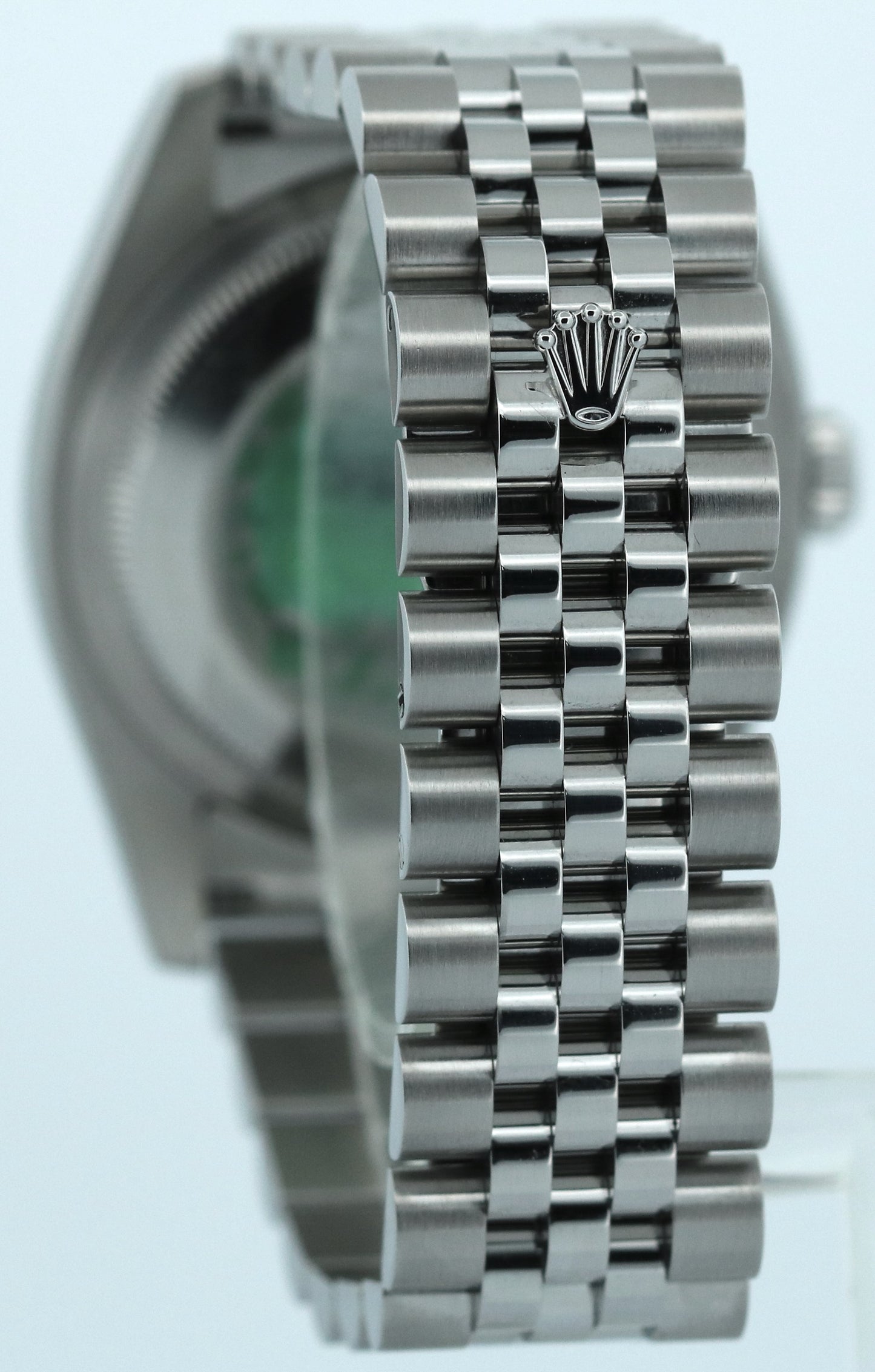 Rolex DateJust 36mm SILVER DIAMOND 18K Stainless Steel SUPER JUBILEE 116234