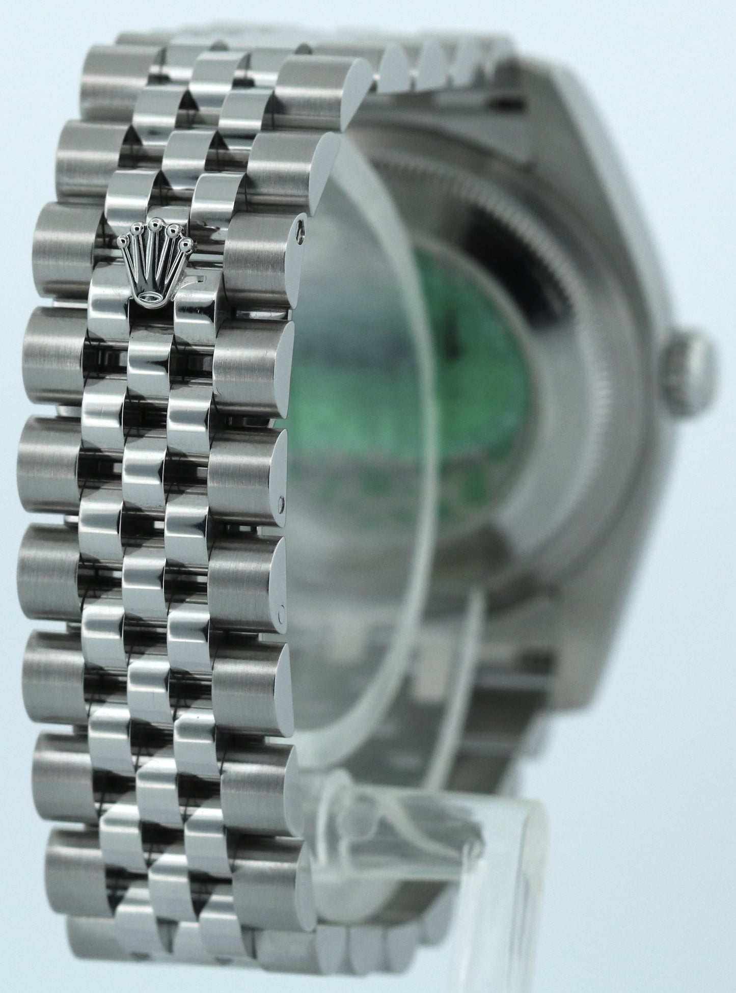 Rolex DateJust 36mm SILVER DIAMOND 18K Stainless Steel SUPER JUBILEE 116234