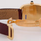 VINTAGE Ladies Cartier Gondole WHITE ROMAN 18K Yellow Gold 24mm Manual 7807 BOX