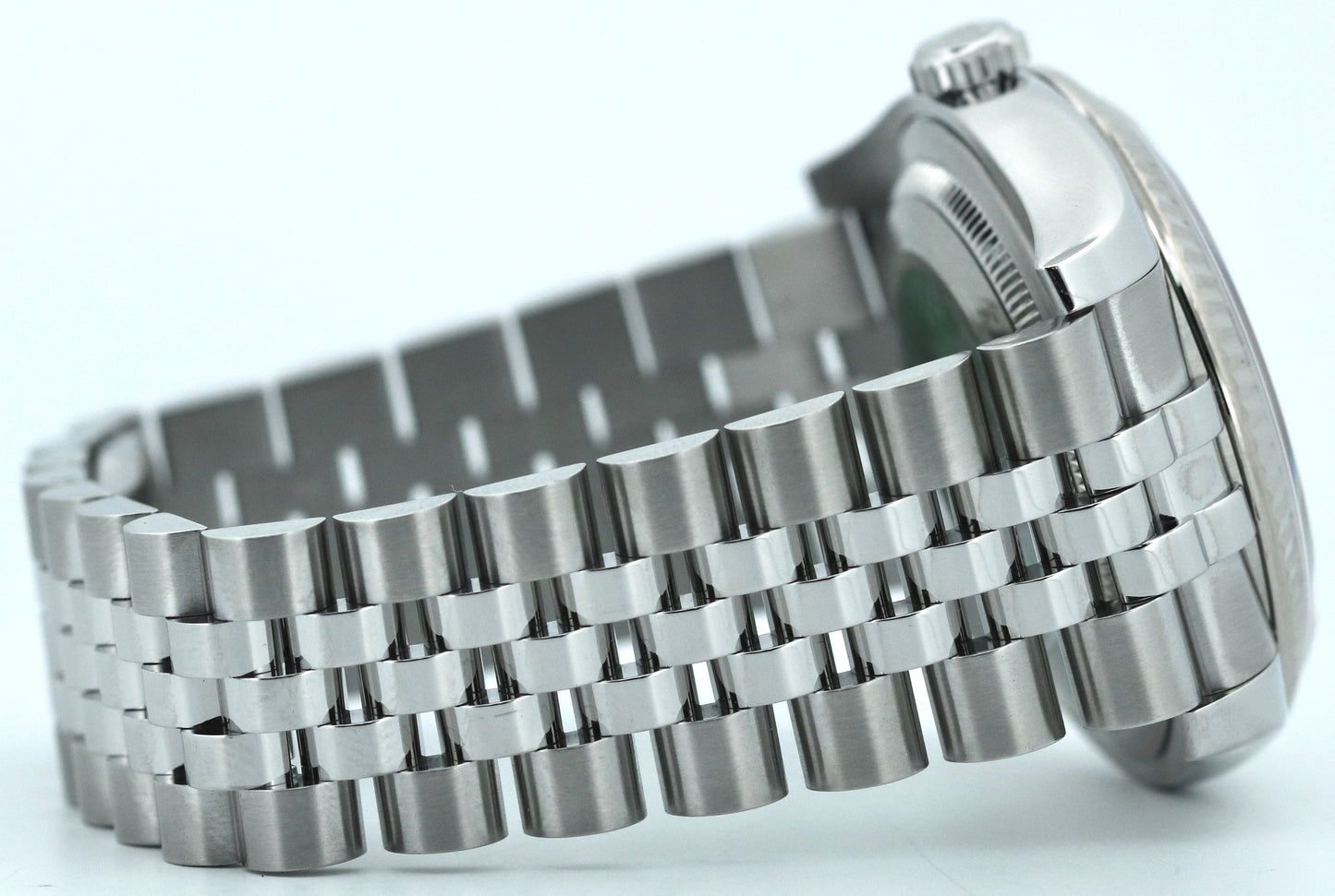 Rolex DateJust 36mm SILVER DIAMOND 18K Stainless Steel SUPER JUBILEE 116234