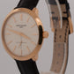 Patek Philippe Calatrava WHITE 18K Rose Gold Leather Manual 38mm 5123R Watch