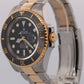 Rolex Sea-Dweller 43mm BLACK Two-Tone 18K Yellow Gold Steel Ceramic Watch 126603