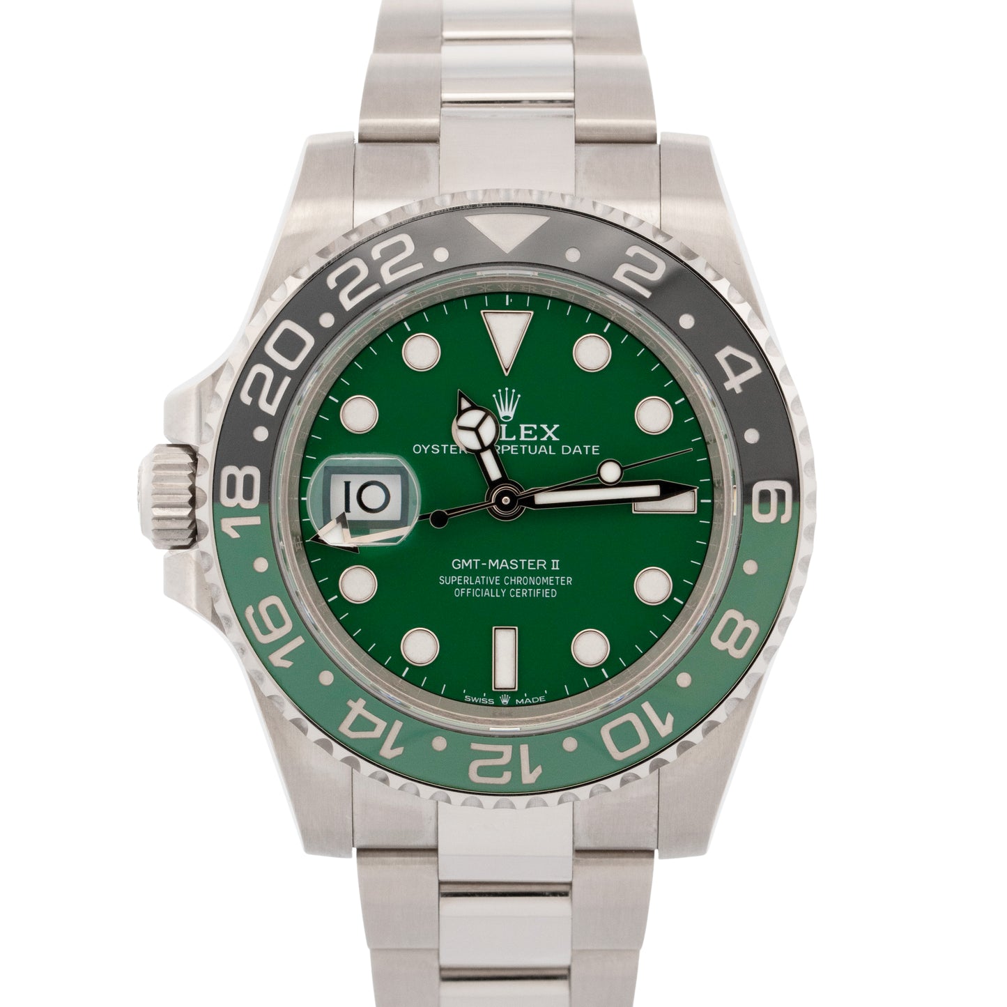 2025 PAPERS Rolex GMT-Master II SPRITE GREEN White Gold Watch 126729 VTNR BOX