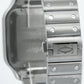 NEW STICKERED PAPERS Cartier Santos 39.8mm White Roman Steel 4072 WSSA0018 BOX