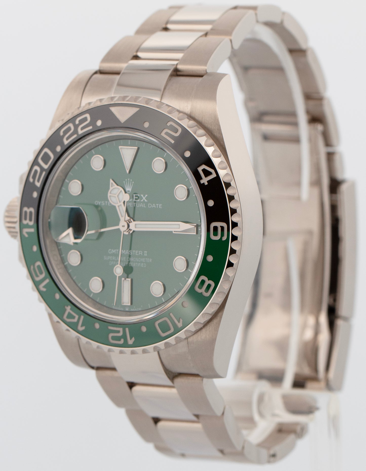 2025 PAPERS Rolex GMT-Master II SPRITE GREEN White Gold Watch 126729 VTNR BOX