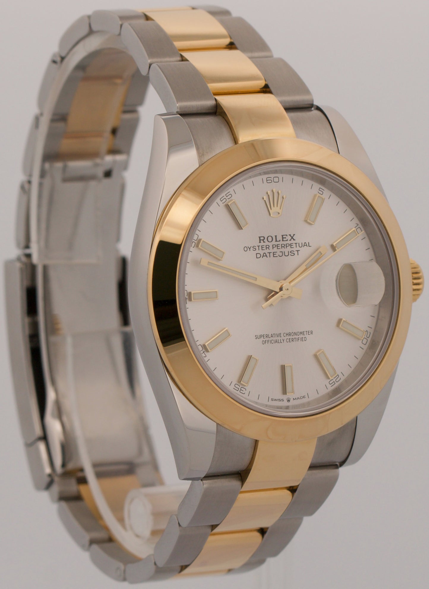 UNWORN 2025 PAPERS Rolex Datejust 41 SILVER Steel 18K OYSTER 41mm 126303 BOX
