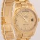 Rolex Day-Date President CHAMPAGNE 18K Yellow Gold Fluted 36mm 118238 Watch