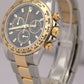 MINT 2020 NEW CARD Rolex Daytona BLACK Two-Tone 18K Yellow Gold 40mm 116503 BOX