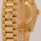 Rolex Day-Date President CHAMPAGNE 18K Yellow Gold Fluted 36mm 118238 Watch
