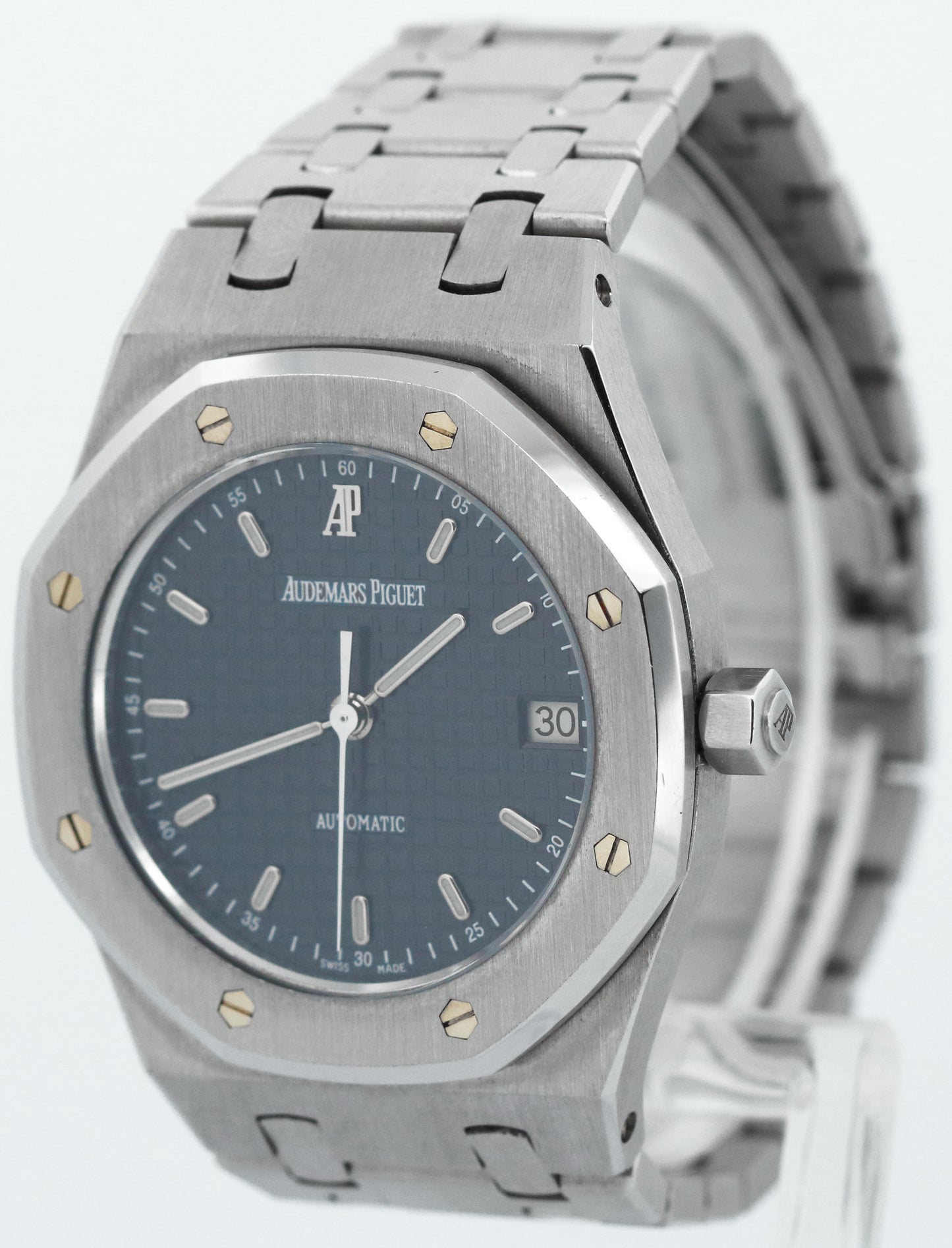 UNPOLISHED Audemars Piguet Royal Oak BLUE Steel 36mm Watch 14790ST.OO.0789ST.08