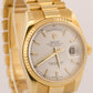 Rolex Day-Date President WHITE 18K Yellow Gold Fluted 36mm 118238 Watch BOX