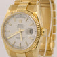 Rolex Day-Date President WHITE 18K Yellow Gold Fluted 36mm 118238 Watch BOX
