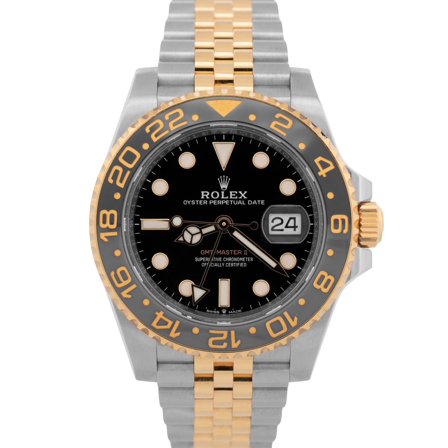 2025 Rolex GMT-Master II 126713 Two-Tone 18K Yellow Gold 40mm Jubilee Box Papers