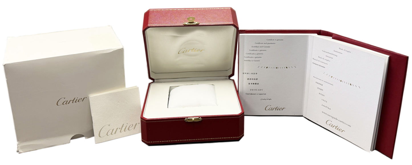 2016 PAPERS Cartier Calibre Diver BLACK Steel Roman 42mm WSCA0006 3729 Watch BOX