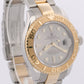Rolex Yacht-Master 40mm SLATE Two-Tone 18K Yellow Gold REHAUT Steel Watch 16623