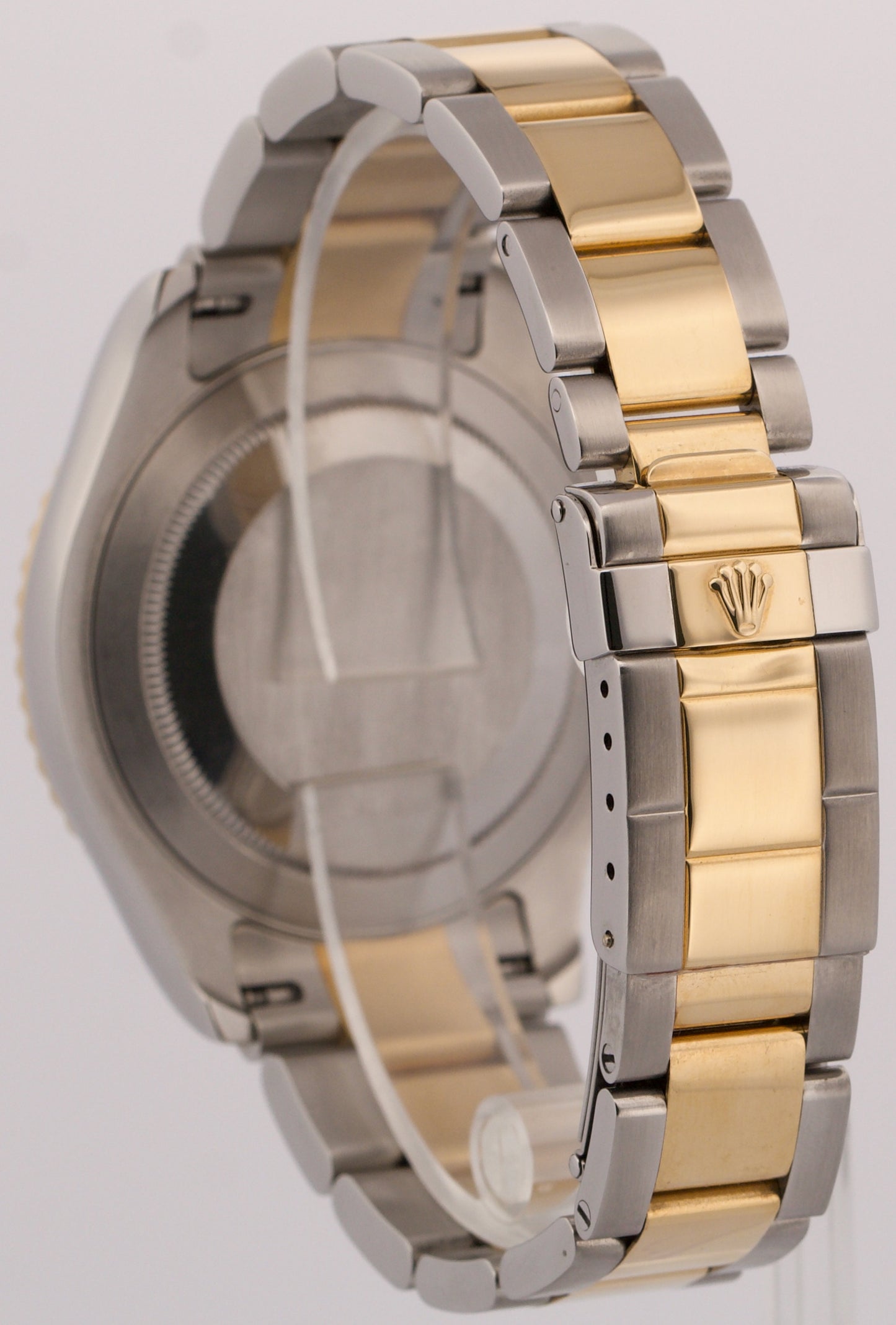 Rolex Yacht-Master 40mm SLATE Two-Tone 18K Yellow Gold REHAUT Steel Watch 16623