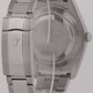 MINT Rolex DateJust II BLUE Stainless Steel 18K Fluted Oyster 41mm Watch 116334