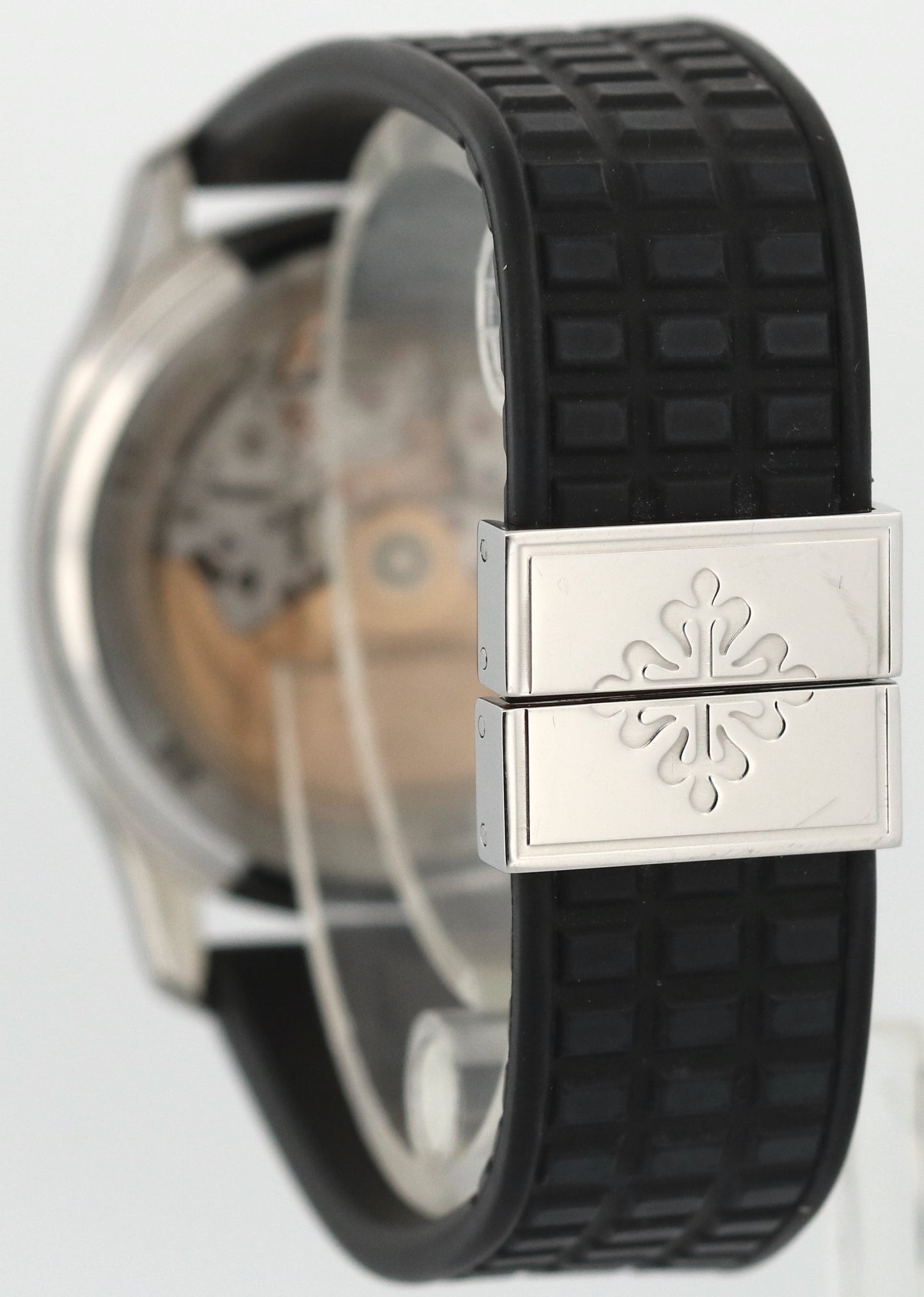 Patek Philippe Aquanaut 36mm BLACK Rubber Steel Automatic Watch 5066A-001