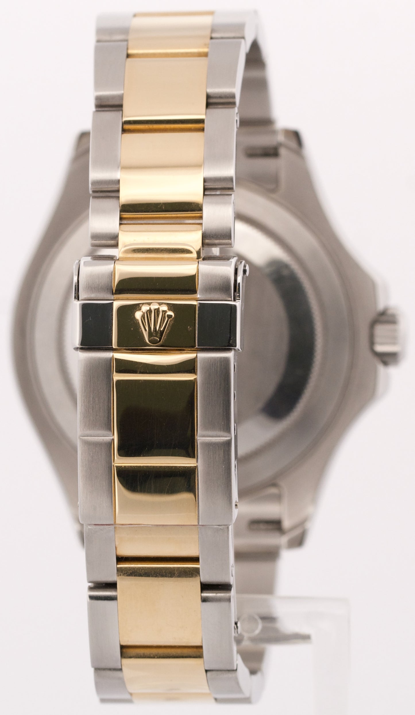 Rolex Yacht-Master 40mm SLATE Two-Tone 18K Yellow Gold REHAUT Steel Watch 16623