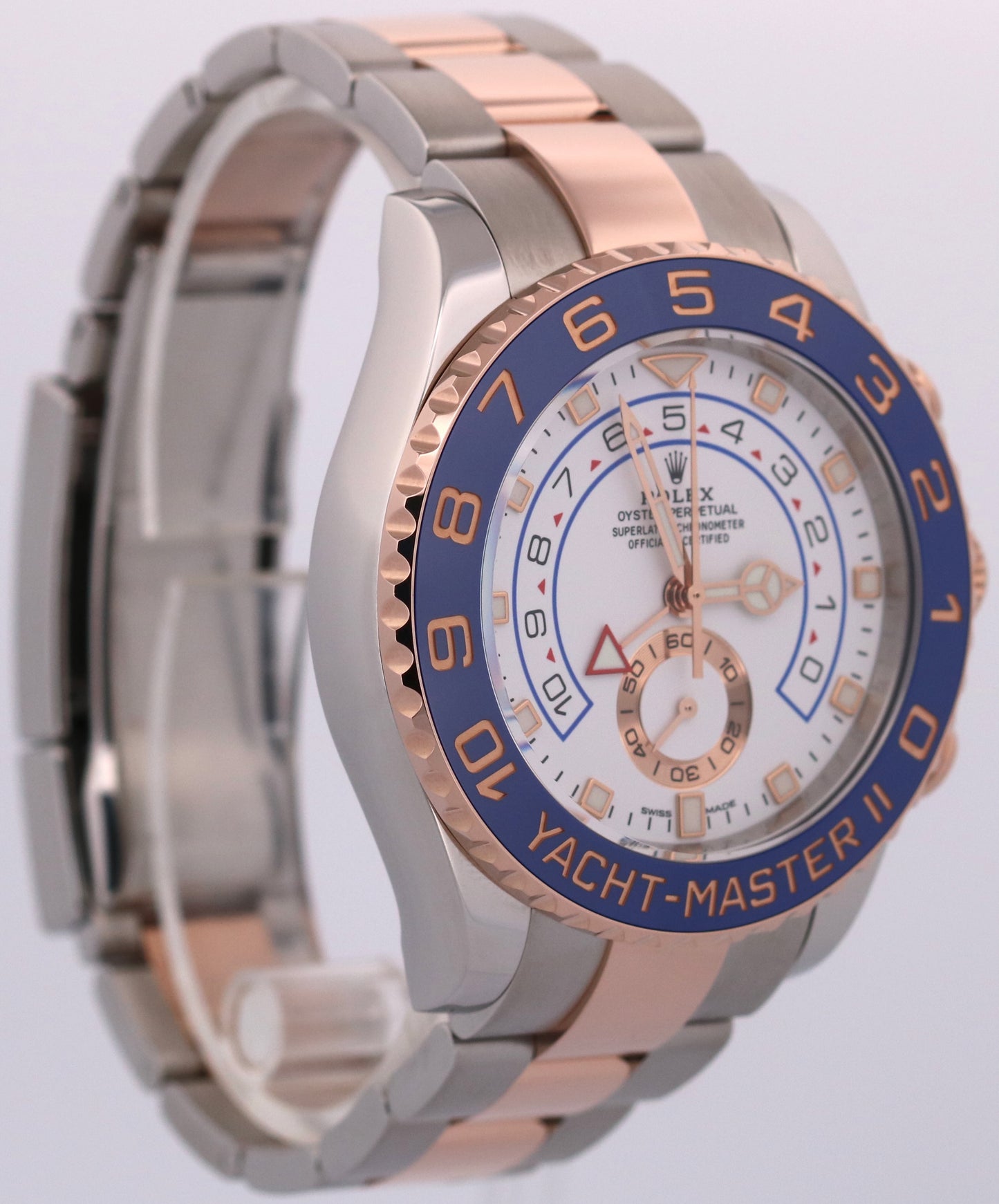 2021 PAPERS Men's Rolex Yacht-Master II 44mm NEW HANDS 18K Gold 116681 Watch BOX