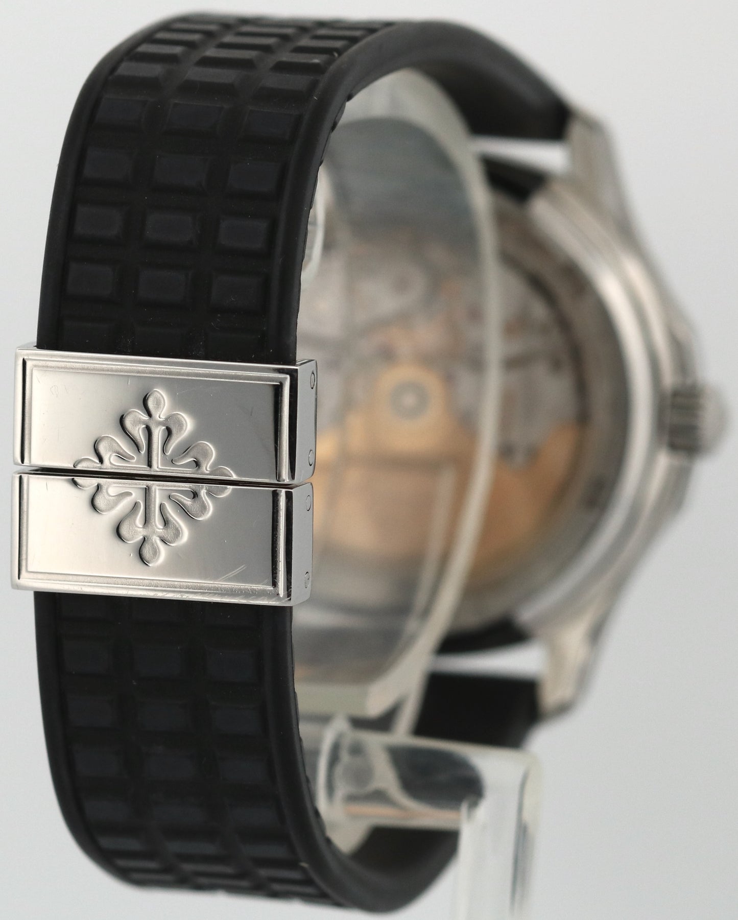 Patek Philippe Aquanaut 36mm BLACK Rubber Steel Automatic Watch 5066A-001