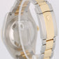 Rolex DateJust II Two-Tone 18k Gold Matte Black Roman Numeral 41mm 116333 Watch