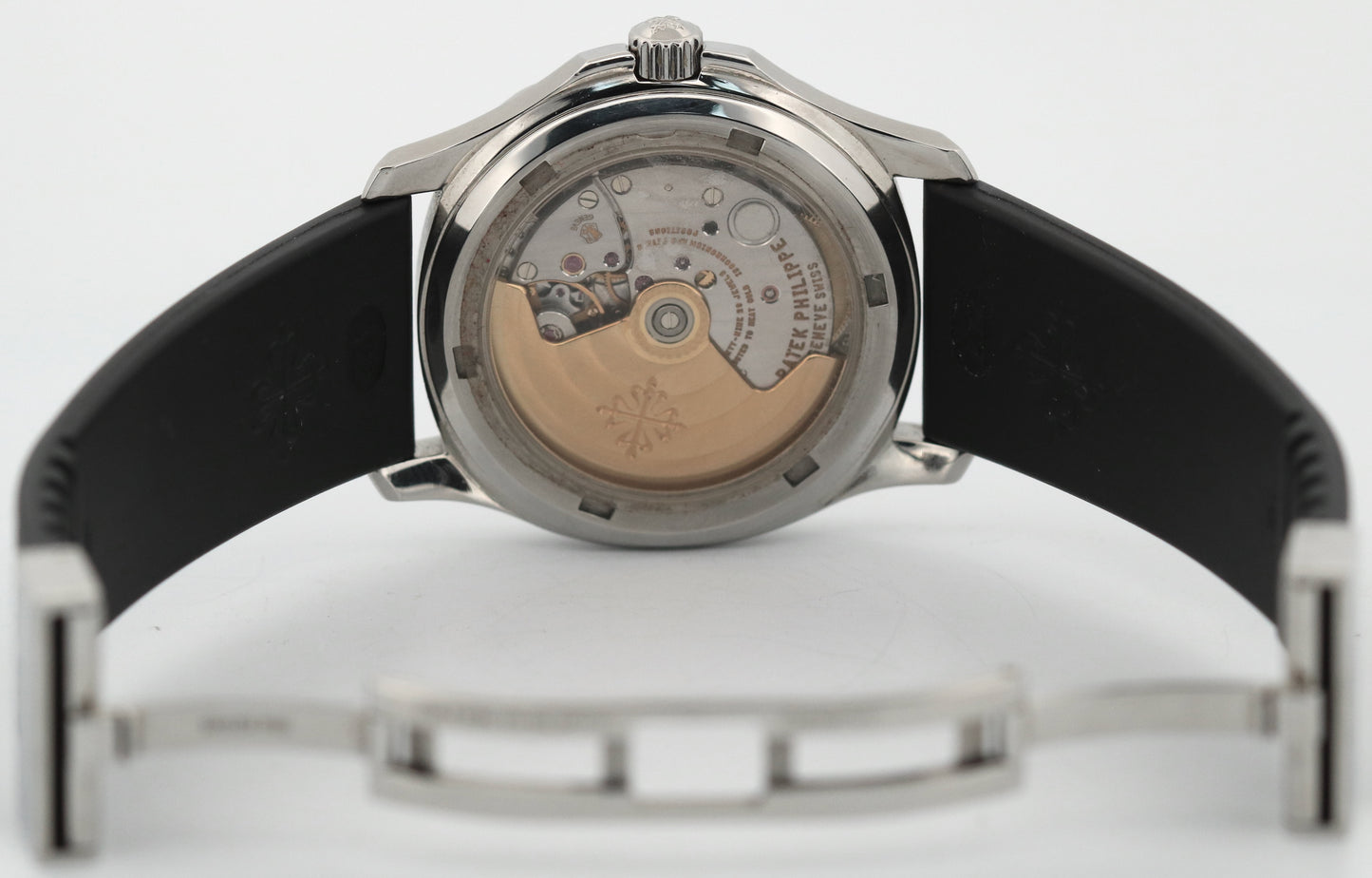 Patek Philippe Aquanaut 36mm BLACK Rubber Steel Automatic Watch 5066A-001