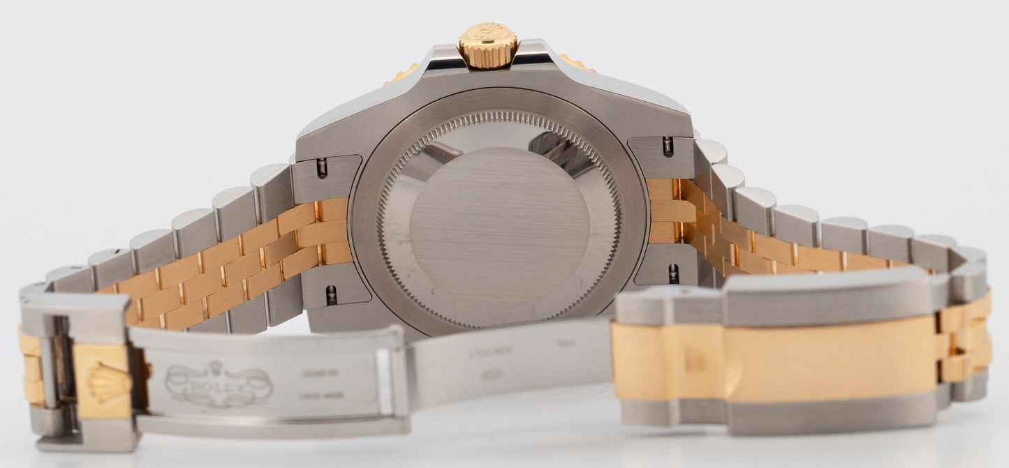 2023 PAPERS Rolex GMT-Master II Two-Tone 18K Gold 40mm JUBILEE 126713 GRNR BOX