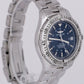 Breitling Colt Stainless Steel Blue Date 38mm Automatic Date Watch A17350 BOX
