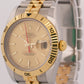 UNPOLISHED Rolex DateJust Turn-O-Graph 36mm CHAMPAGNE 18K Gold Steel 116263
