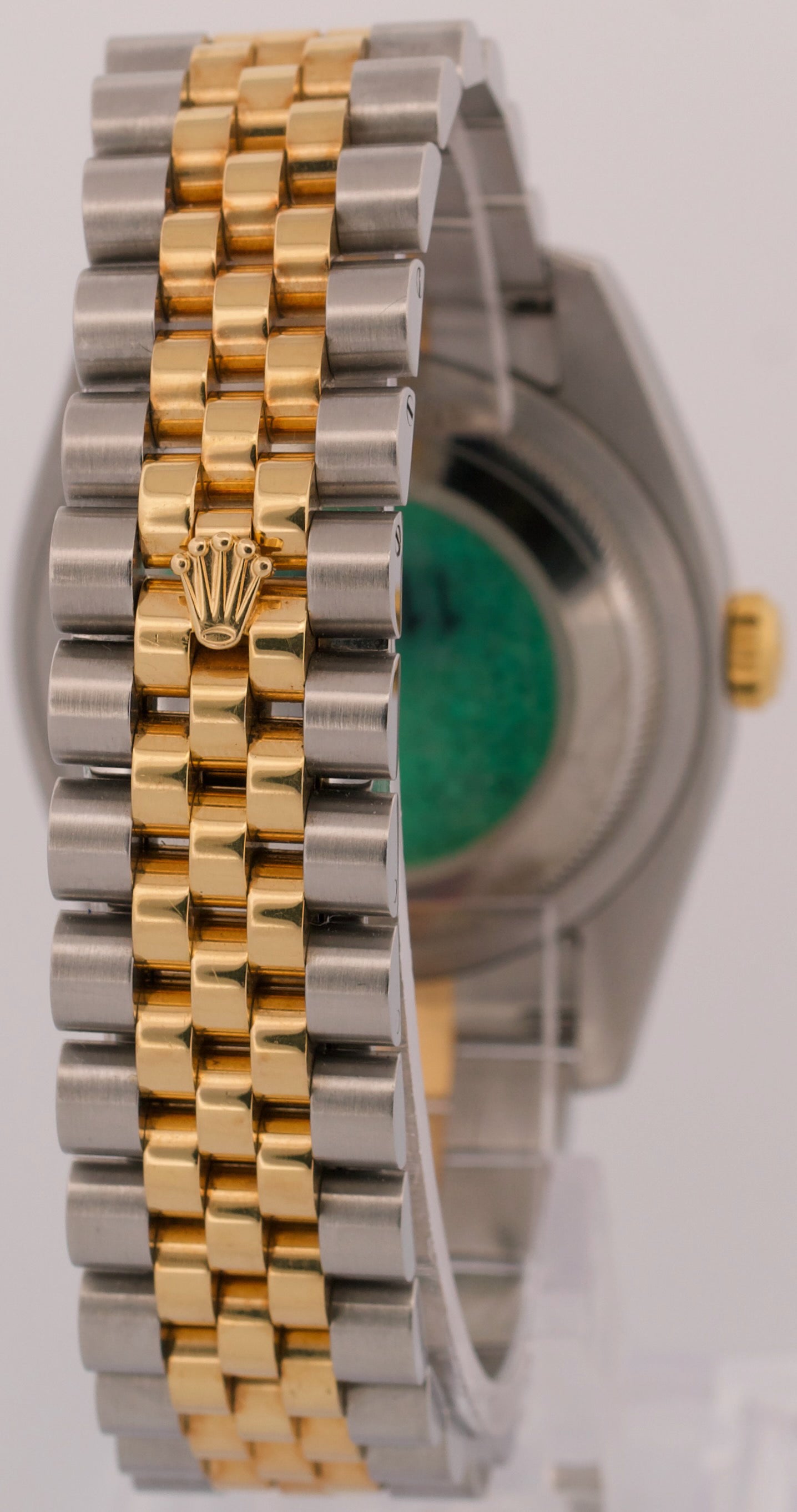 UNPOLISHED Rolex DateJust Turn-O-Graph 36mm CHAMPAGNE 18K Gold Steel 116263
