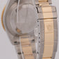 MINT PAPERS Rolex Submariner 40mm BLUE 18K Steel No-Holes GOLD BUCKLE 16613 BOX