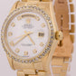 1979 Rolex Day-Date President MOP DIAMOND 36mm 18K Yellow Gold Watch 18038