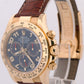 Rolex Daytona Cosmograph BLUE RACING Arabic 18K Yellow Gold Leather 116518 Watch