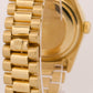 1979 Rolex Day-Date President MOP DIAMOND 36mm 18K Yellow Gold Watch 18038