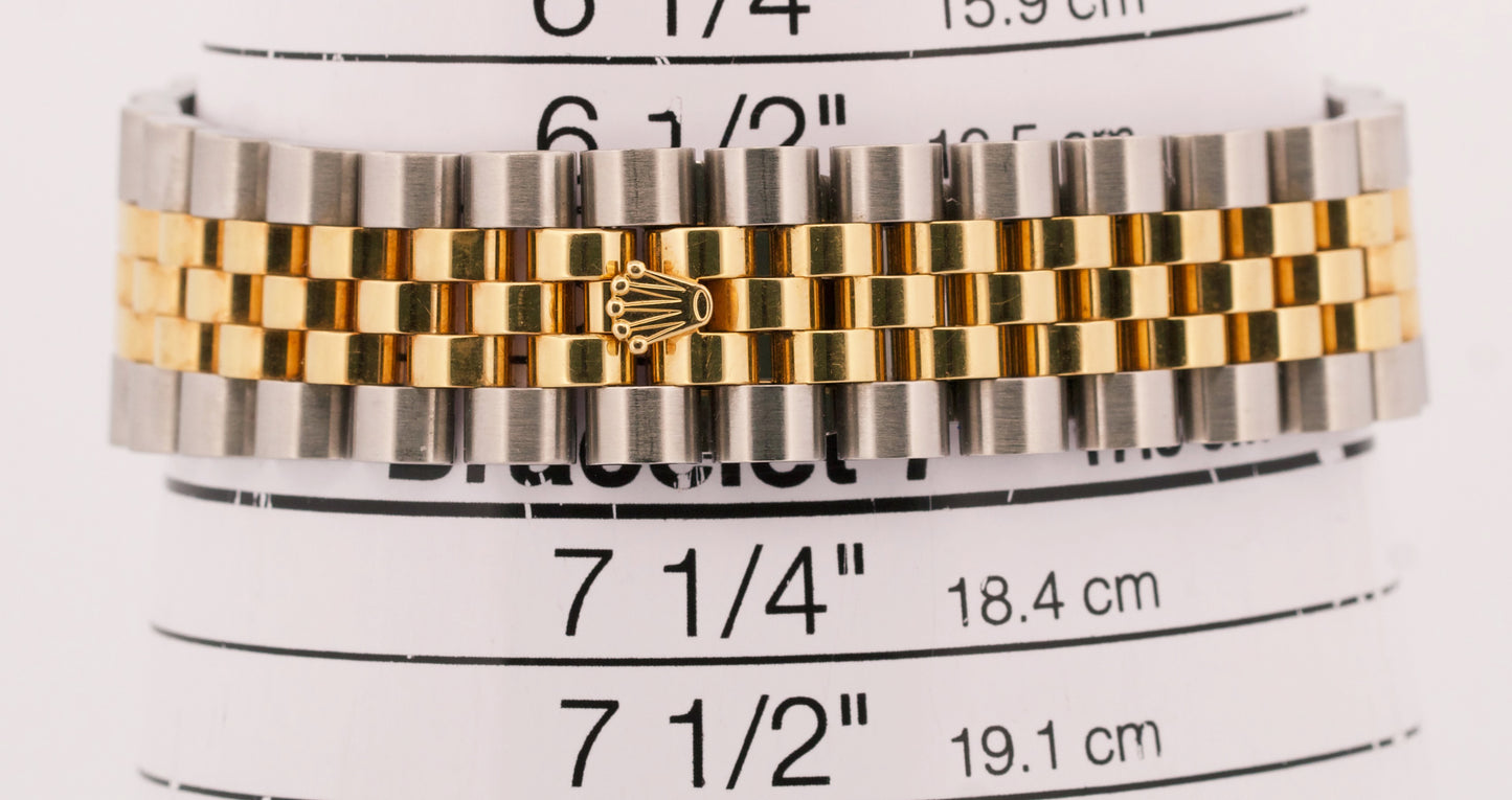 UNPOLISHED Rolex DateJust Turn-O-Graph 36mm CHAMPAGNE 18K Gold Steel 116263