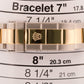 MINT PAPERS Rolex Submariner 40mm BLUE 18K Steel No-Holes GOLD BUCKLE 16613 BOX
