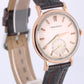 VINTAGE Jaeger-LeCoultre Time-Only PAPERS 18k Rose Gold Silver 36mm Watch BOX