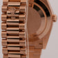 2025 PAPERS Rolex Day-Date President 40mm OLIVE GREEN 18K Rose Gold 228235 BOX