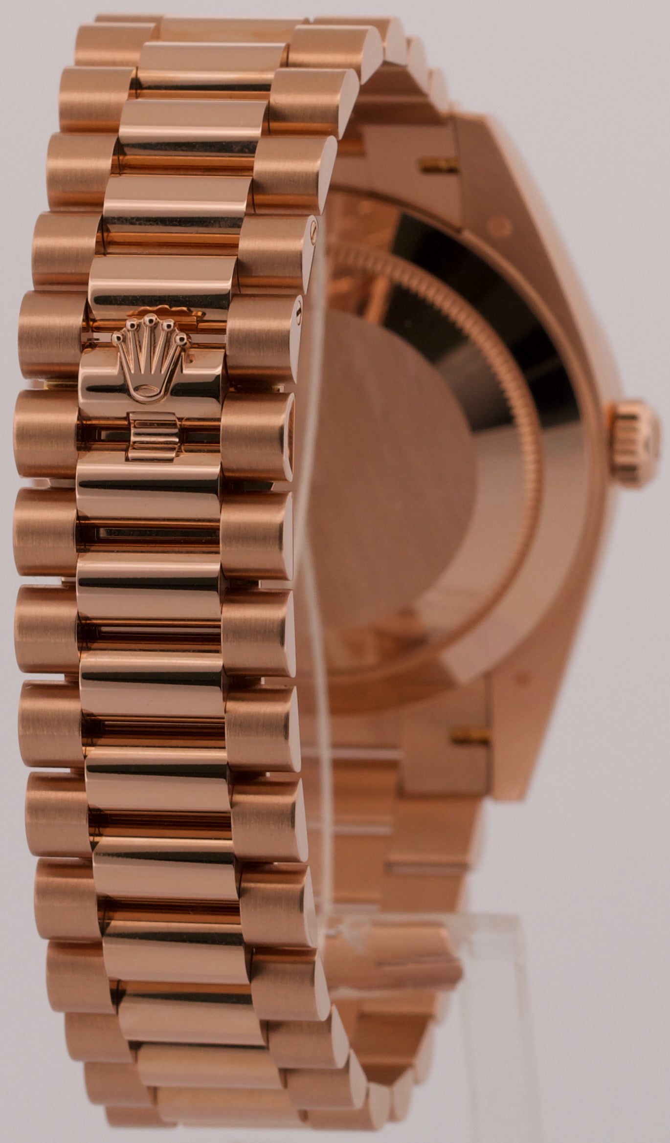 2025 PAPERS Rolex Day-Date President 40mm OLIVE GREEN 18K Rose Gold 228235 BOX
