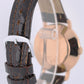 VINTAGE Jaeger-LeCoultre Time-Only PAPERS 18k Rose Gold Silver 36mm Watch BOX