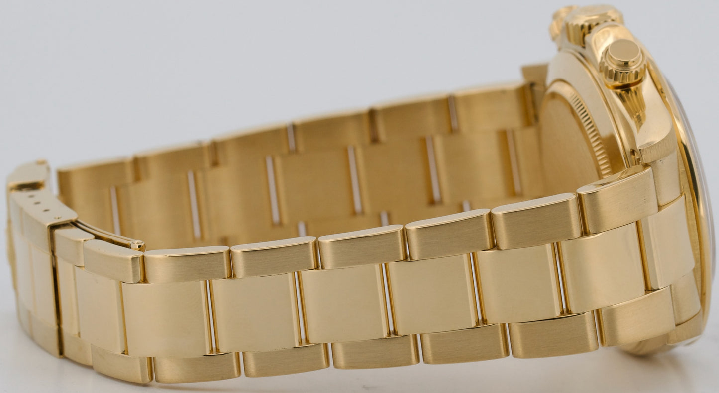 2000 PAPERS Rolex Daytona Cosmograph CHAMPAGNE SERTI DIAMOND 18K 40mm 16528 BOX