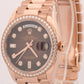 PAPERS Rolex Day-Date President OMBRE CHOCOLATE DIAMOND 36mm 18K 128345RBR BOX