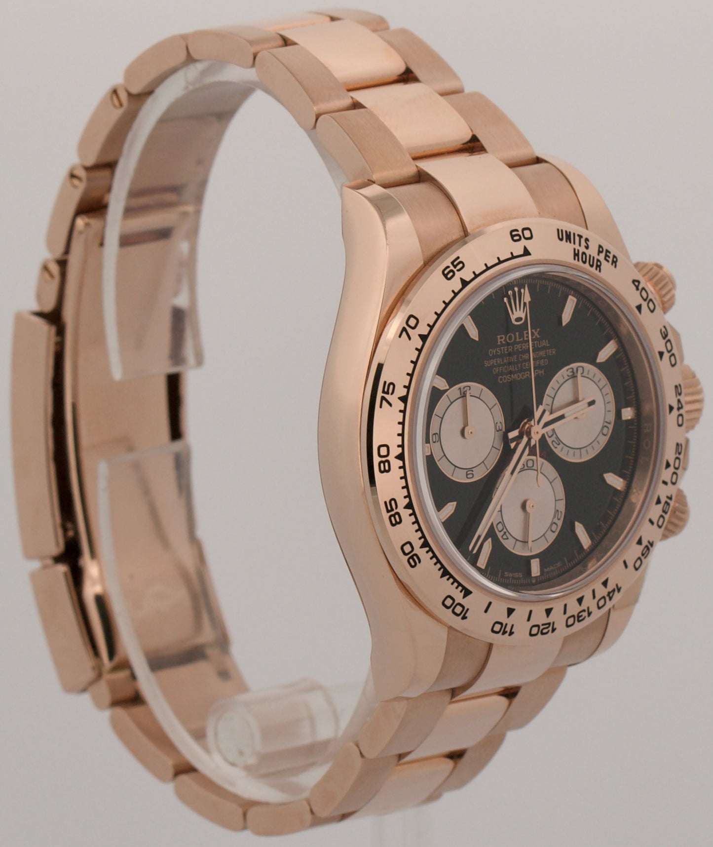 2025 PAPERS Rolex Daytona BLACK 18K Rose Gold SUNDUST 40mm 126505 Watch BOX