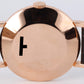 VINTAGE Jaeger-LeCoultre Time-Only PAPERS 18k Rose Gold Silver 36mm Watch BOX