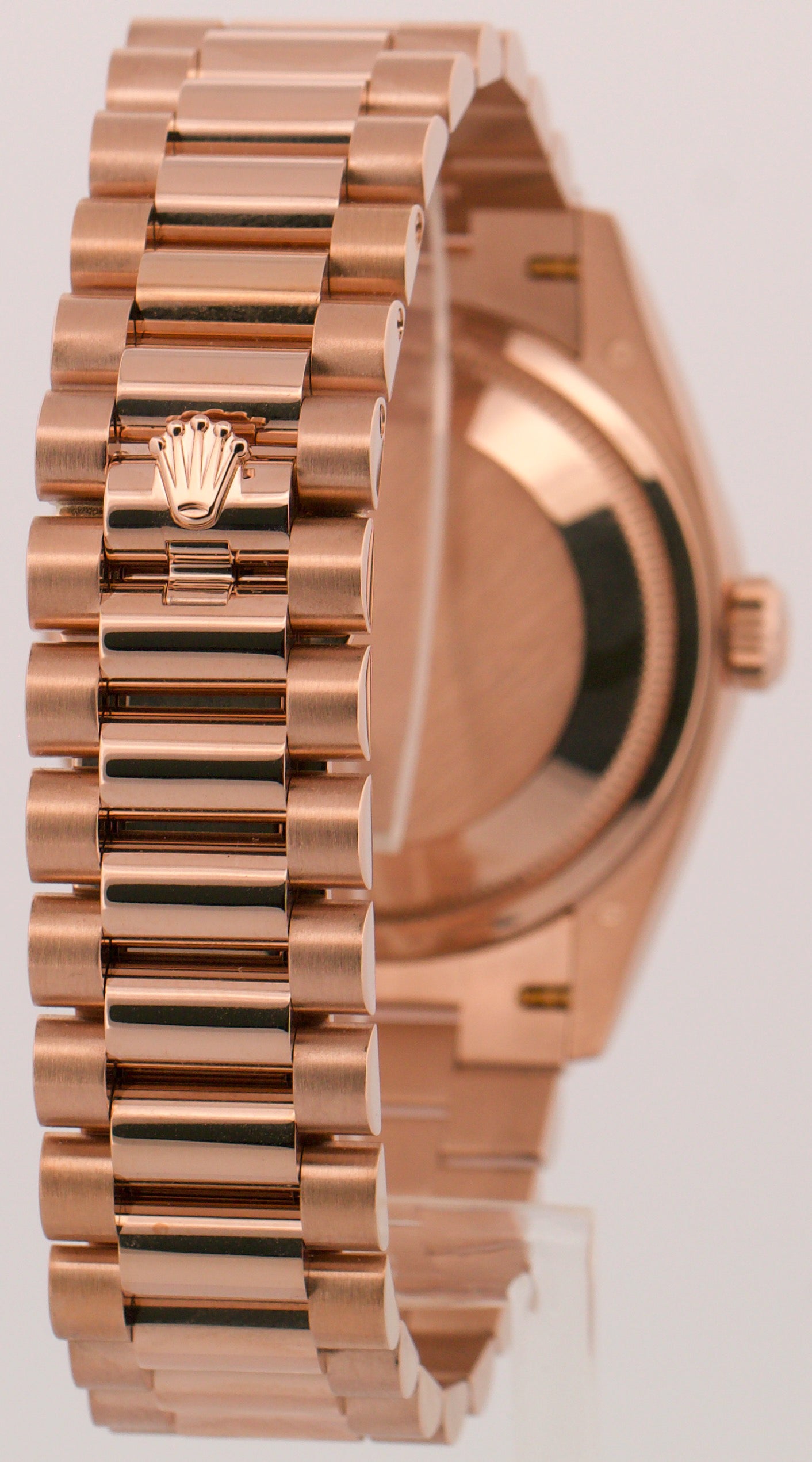 PAPERS Rolex Day-Date President OMBRE CHOCOLATE DIAMOND 36mm 18K 128345RBR BOX